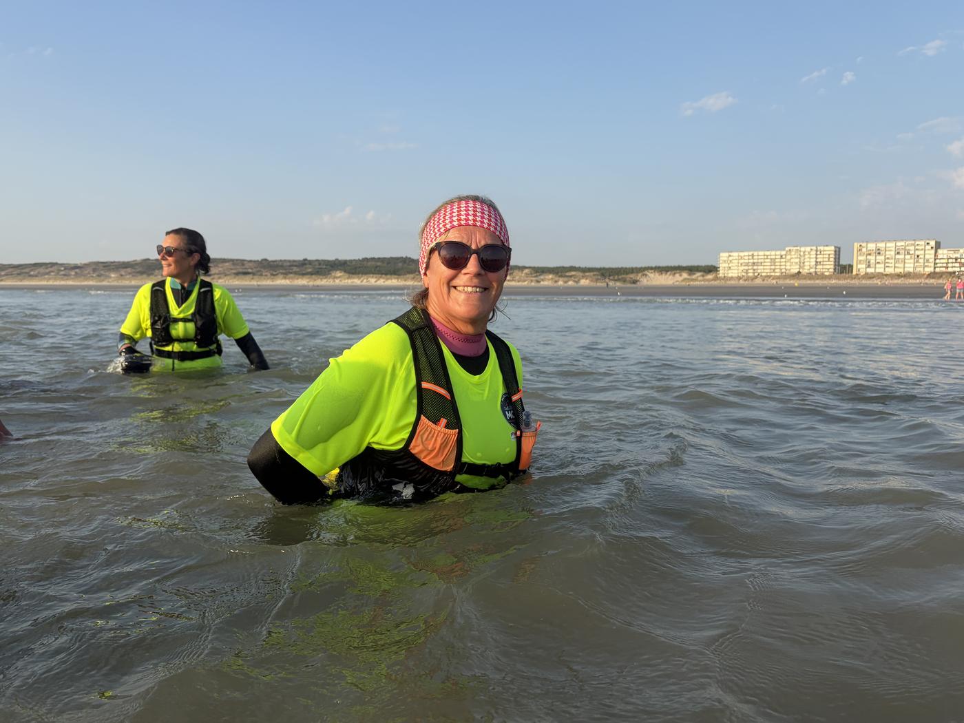 Panorama des 70 longeurs en mer au coucher de soleil – interclub Hardelot 14 août 2026